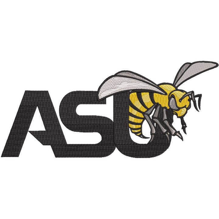 Alabama State Hornets logo embroidery design - Embroidery Design