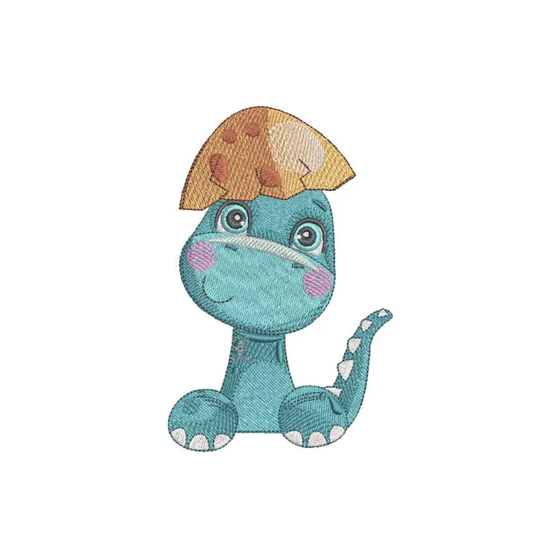 Whimsical Diplodocus Peeks from a Playful Pocket