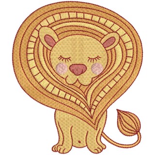 Lion art embroidery design - Embroidery Design