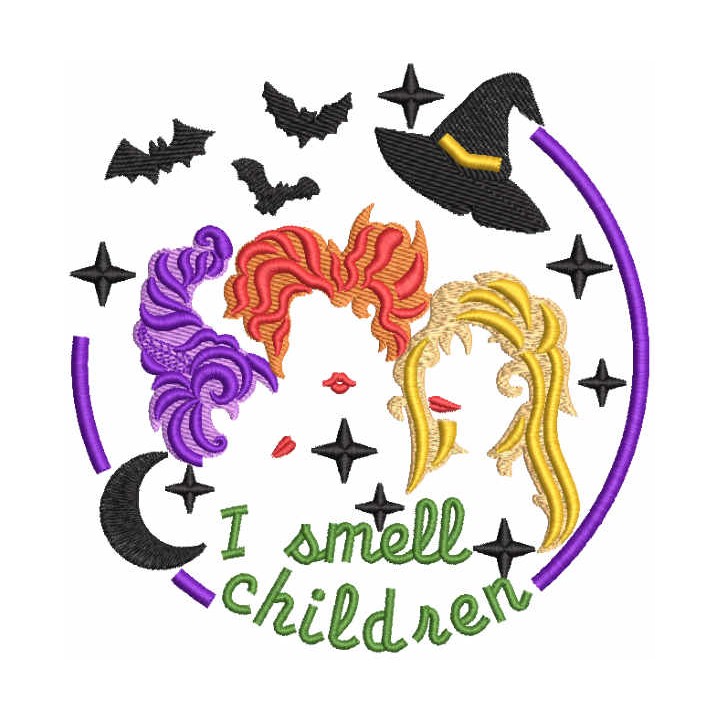 I smell children embroidery design - Embroidery Design