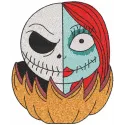 Jack & Sally Pumpkin Stitching Pattern