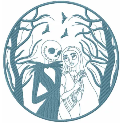 Sally and Jack Romantic Stitching Pattern
