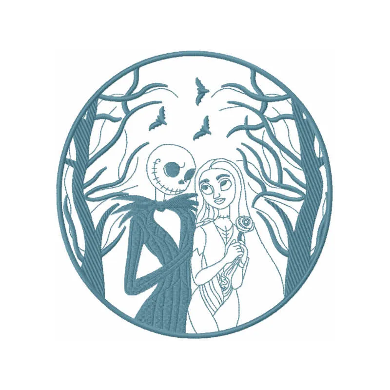 Sally and Jack Romantic Stitching Pattern