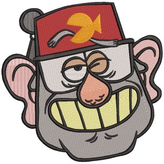 Gravity Falls Grunk Hunk Stan embroidery design - Embroidery Design