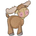 Adorable Deer Baby Embroidery - Woodland Forest Design