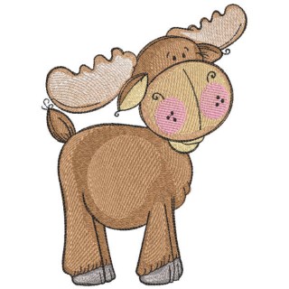 Cute deer baby embroidery design - Embroidery Design