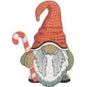 Cheerful Dwarf with Candy Cane Stitching Pattern