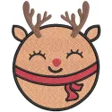 Festive Deer Christmas Ball Stitching Pattern