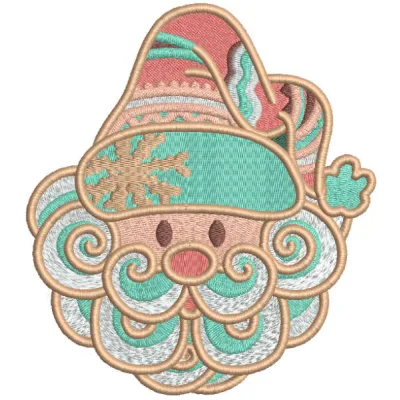 Scandi Santa Stitching Pattern for Holiday Decor