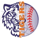 Baseball Tigers Logo Embroidery Design | Detroit MLB