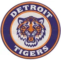 Detroit Tigers round logo embroidery design