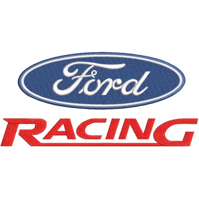 Ford Racing Logo Stitching Pattern for Car Enthusiasts