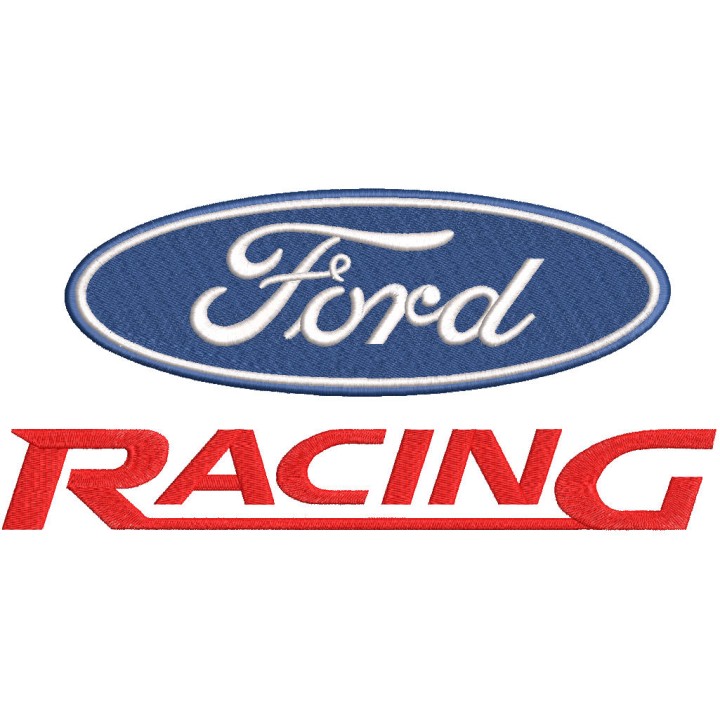 Ford racing logo embroidery design - Embroidery Design