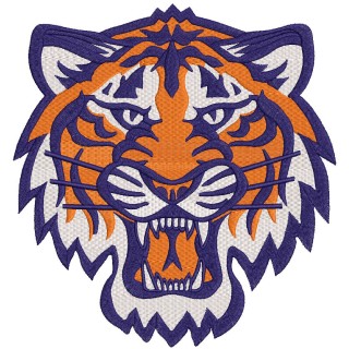 Detroit Tigers mascot logo embroidery design - Embroidery Design