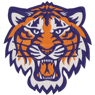 Detroit Tigers Mascot Logo Embroidery Design File