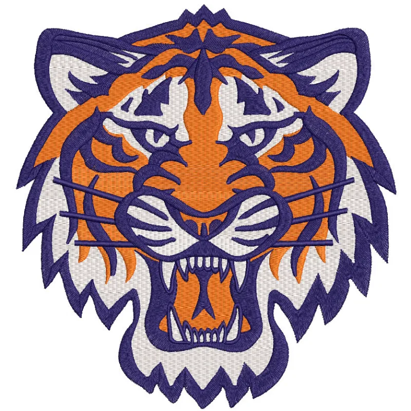 Detroit Tigers Mascot Logo Embroidery Design File