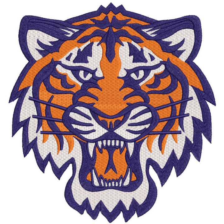Detroit Tigers mascot logo embroidery design - Embroidery Design