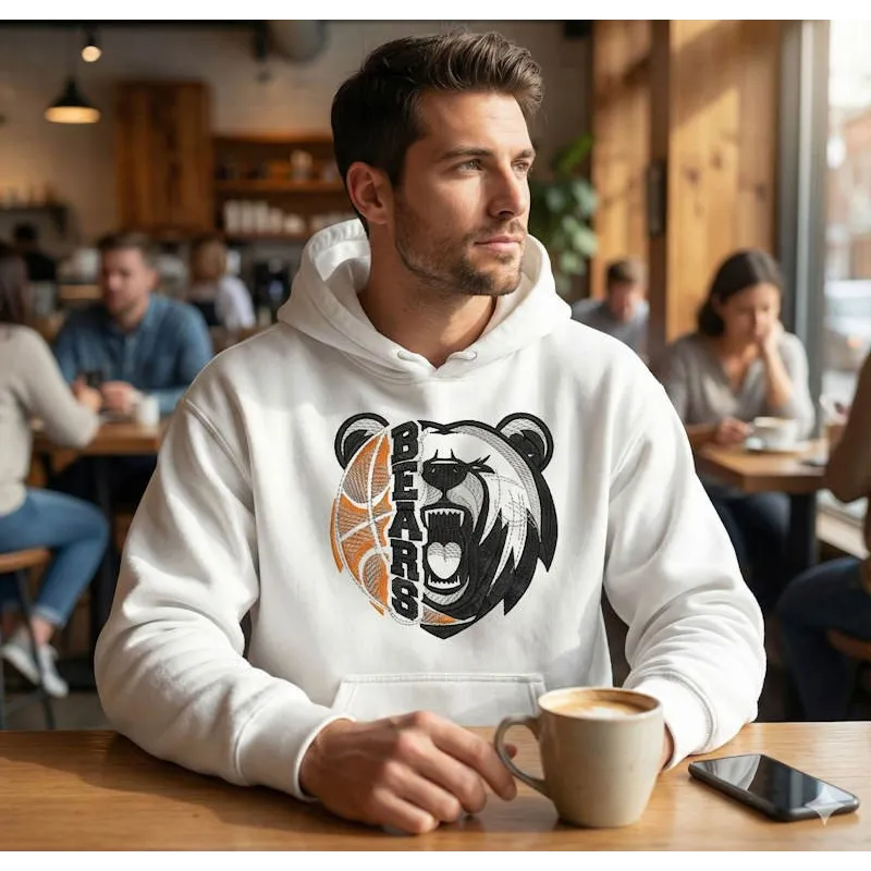 Chicago Bears Football Stitching Pattern for Game Day