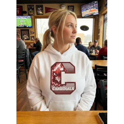 embroidered women jacket with cardinal design