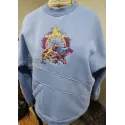 Hoodies with Embroidered wild bear design