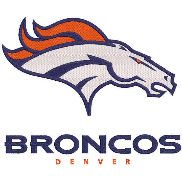 Denver Broncos Primary logo embroidery design