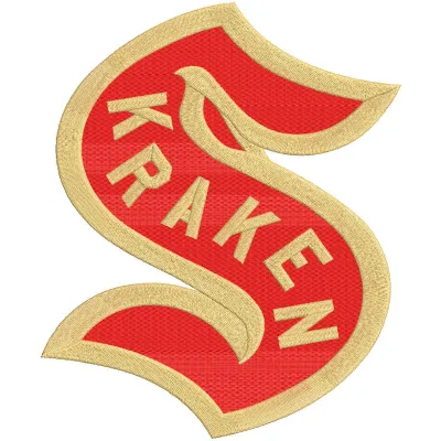 Seattle Kraken Special Event Logo Embroidery Design | NHL Style
