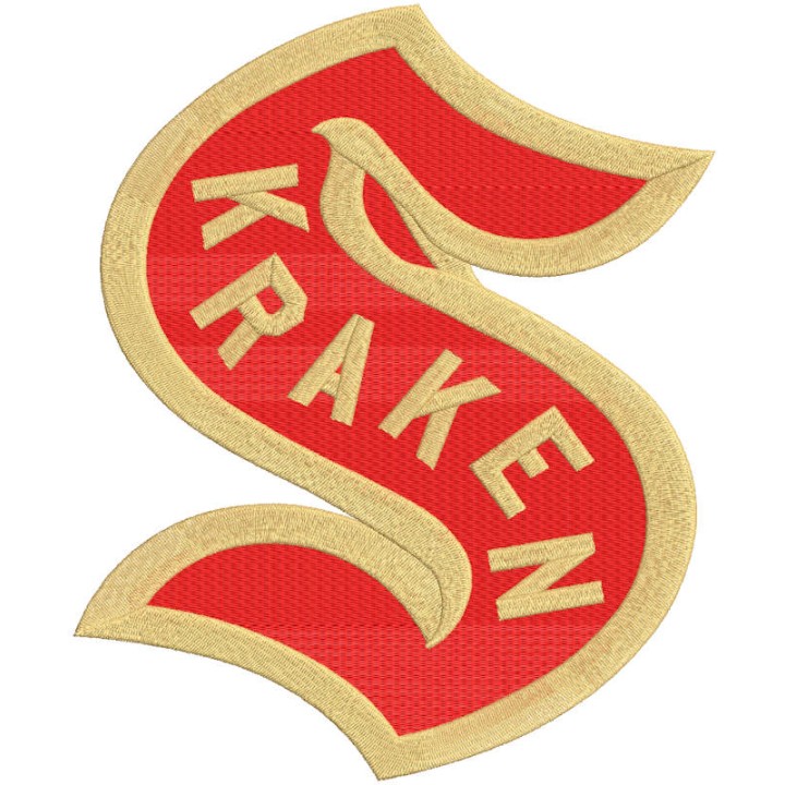 Seattle Kraken Special Event Logo Embroidery Design | NHL Style