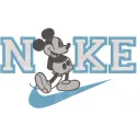 Nike Mickey retro embroidery design