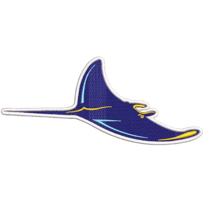 Tampa Bay Rays alternate logo embroidery design