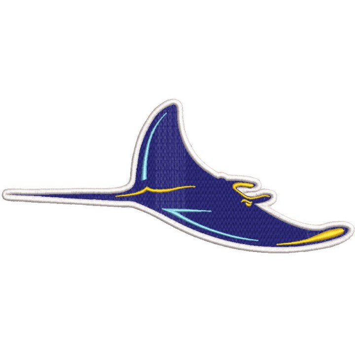 Tampa Bay Rays alternate logo embroidery design