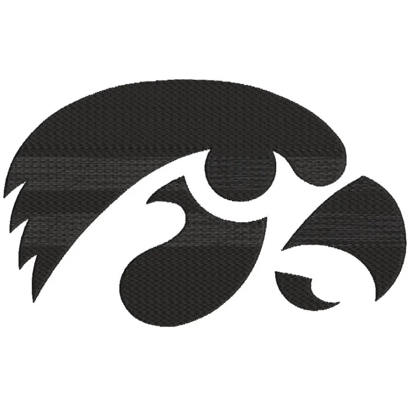 Iowa Hawkeyes Primary Logo embroidery design