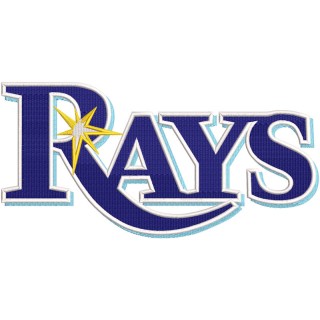 Tampa Bay Rays primary logo embroidery design