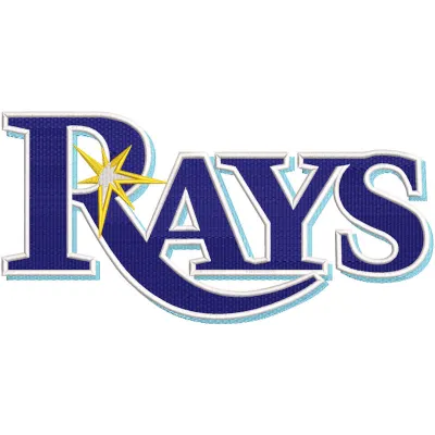Tampa Bay Rays primary logo embroidery design