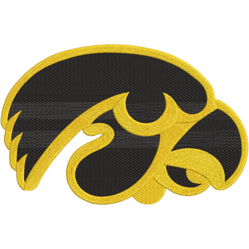 Iowa Hawkeyes Alternate Logo embroidery design