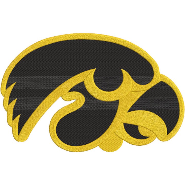 Iowa Hawkeyes Alternate Logo embroidery design