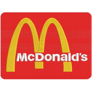 McDonalds Classic Logo embroidery design