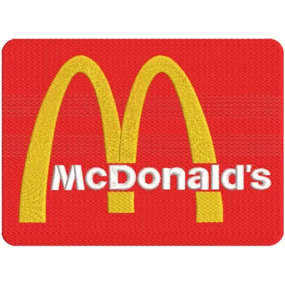McDonalds Classic Logo embroidery design