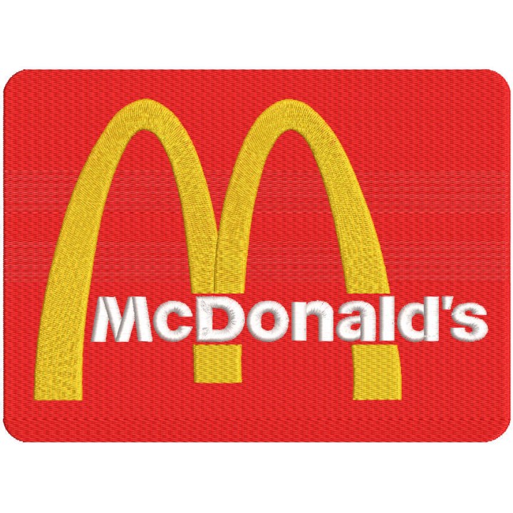 McDonalds Classic Logo embroidery design