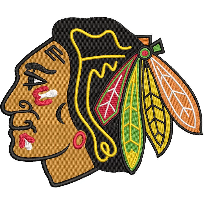 Chicago Blackhawks Primary Logo embroidery design
