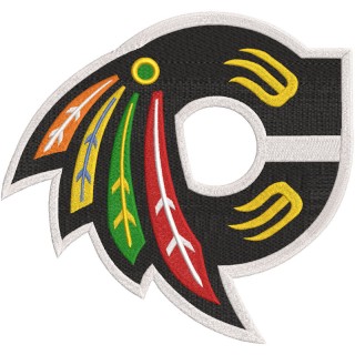 Chicago Blackhawks Rebrand logo embroidery design