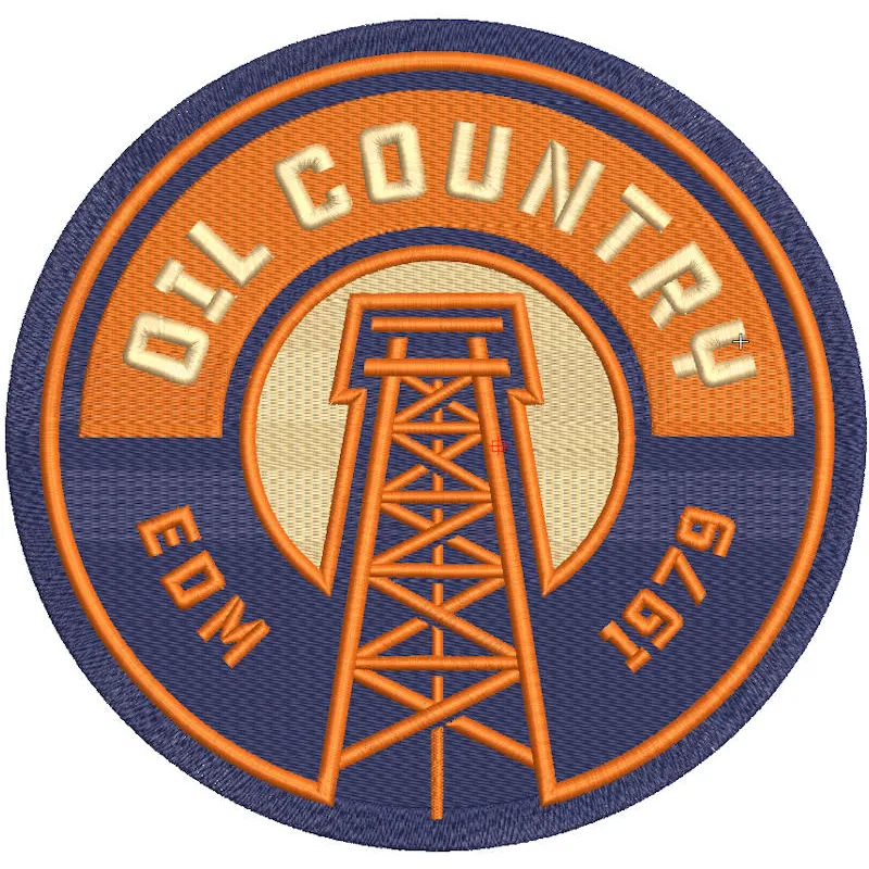 Edmonton Oilers Alternate Logo 2025 embroidery design