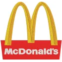 McDonald's logo embroidery design