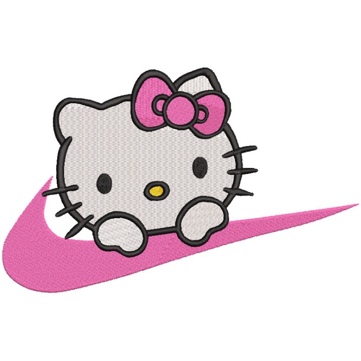 Hello Kitty Nike embroidery design - Embroidery Design