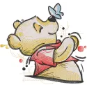 Winnie Pooh summer vibes embroidery design