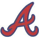 Atlanta Braves letter logo embroidery design