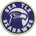 Seattle Seahawks Round Logo embroidery design