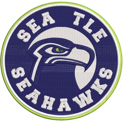 Seattle Seahawks Round Logo embroidery design