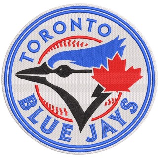Toronto Blue Jays Round Logo Embroidery Design – Baseball Crest File