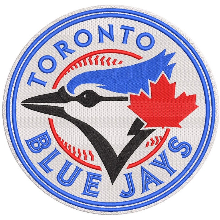 Toronto Blue Jays Round Logo Embroidery Design – Baseball Crest File