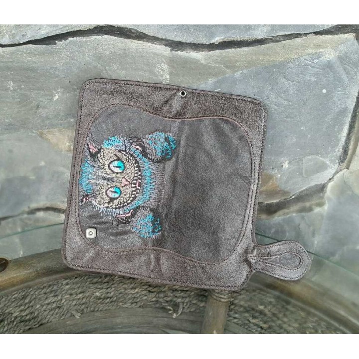 Mischievous Cheshire Cat Embroidery Design